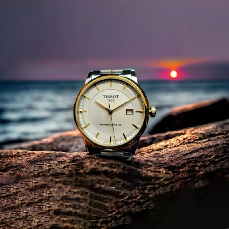 Tissot Luxury Powermatic 80 Ivory Dial Men's Watch- T086.407.22.261.00